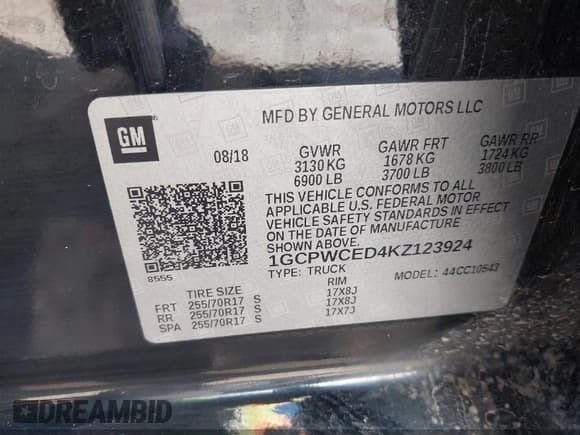 ✅ 2019 Chevrolet Silverado 1500 LT • VIN: 1GCPWCED4KZ123924 • Lot: 42227645. Wystawiony na IAAI z przebiegiem 87 684 mil. Bezpłatny archiwum sprzedaży aukcyjnych z USA i szczegółowy raport historii pojazdu na DreamBid. Zdjęcie 9.