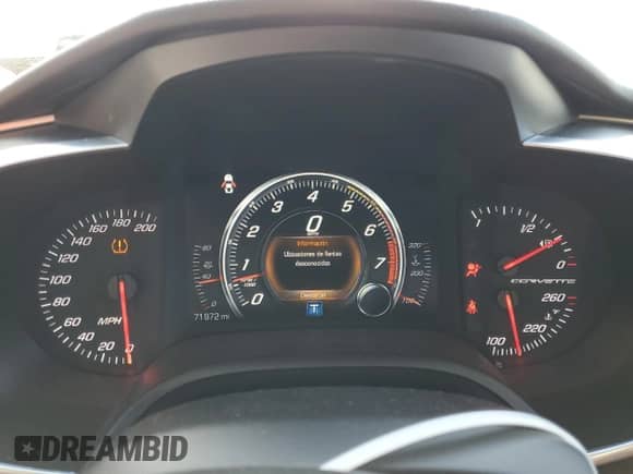 2016 Chevrolet Corvette Z51 1LT z VIN 1G1YG2D79G5104042, wystawiony jako Copart lot #67109595 z przebiegiem 71 972 mil mil oraz Szkoda całkowita • Salvage title. Historia ofert i sprzedaży dostępna na DreamBid. Obrazek 9.