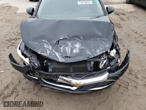 ✅ 2019 Chevrolet Cruze LT • VIN: 1G1BE5SM3K7130106 • Lot: 72475072. Listed on Copart with 50,251 mi. Free auction sales archive from the USA and detailed vehicle history report at DreamBid. Image 13.