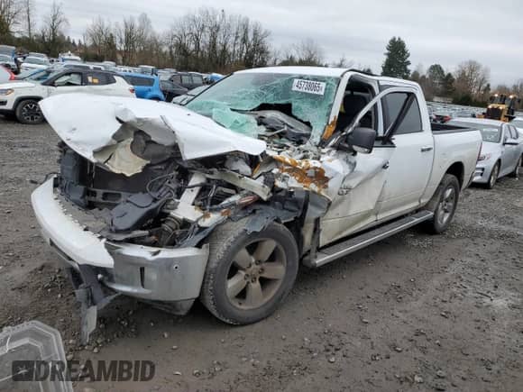 2017 Ram 1500 SLT с VIN 1C6RR7LT4HS534797, выставлен на аукционе Copart как лот 45738065 с пробегом Не указан миль и Списание • Salvage title. История ставок и продаж доступна на DreamBid. Изображение 1.