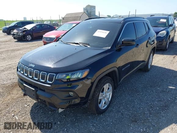 ✅ 2022 Jeep Compass Latitude • VIN: 3C4NJCBB6NT213452 • Lot: 42559226. Listed on IAAI with 78,025 mi. Free auction sales archive from the USA and detailed vehicle history report at DreamBid. Image 2.