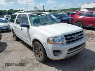 ✅ 2015 Ford Expedition Max Platinum • VIN: 1FMJK1MTXFEF30329 • Lot: 42410300. Listed on IAAI with 184,119 mi. Free auction sales archive from the USA and detailed vehicle history report at DreamBid. Image 1.