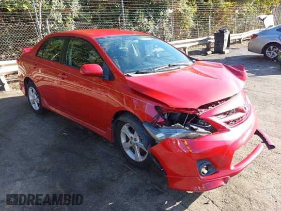 ✅ 2013 Toyota Corolla S • VIN: 5YFBU4EE2DP132052 • Lot: 43378285. Listed on IAAI with 115,285 mi. Free auction sales archive from the USA and detailed vehicle history report at DreamBid. Image 1.