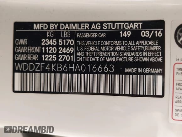 ✅ 2017 Mercedes-Benz E 300 Luxury • VIN: WDDZF4KB6HA016663 • Лот: 42884290. Опубликован ранее на IAAI с пробегом 137 592 миль. Бесплатный доступ к архиву аукционных продаж из США и подробный отчёт об истории автомобиля на DreamBid. Изображение 9.