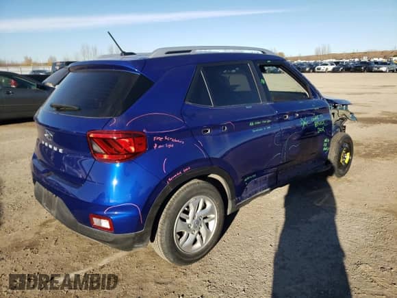 2023 Hyundai Venue SEL с VIN KMHRC8A35PU250208, выставлен на аукционе Copart как лот 79907444 с пробегом 26 507 миль миль и Списание • Salvage title. История ставок и продаж доступна на DreamBid. Изображение 3.