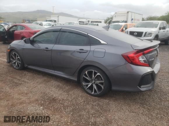 ✅ 2019 Honda Civic Si • VIN: 2HGFC1E5XKH703813 • Lot: 46313794. Listed on Copart with 33,112 mi. Free auction sales archive from the USA and detailed vehicle history report at DreamBid. Image 2.