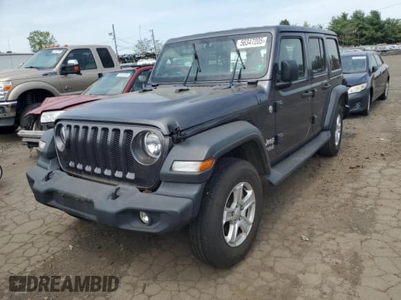 ✅ 2018 Jeep Wrangler Unlimited Sport • VIN: 1C4HJXDGXJW273087 • Lot: 56347205. Wystawiony na Copart z przebiegiem 53 529 mil. Bezpłatny archiwum sprzedaży aukcyjnych z USA i szczegółowy raport historii pojazdu na DreamBid. Zdjęcie 1.
