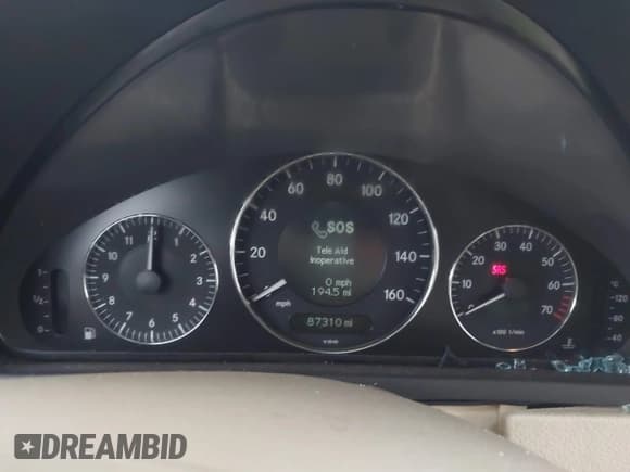 ✅ 2007 Mercedes-Benz CLK 550 • VIN: WDBTJ72H77F214706 • Lot: 41471332. Listed on IAAI with 87,310 mi. Free auction sales archive from the USA and detailed vehicle history report at DreamBid. Image 7.