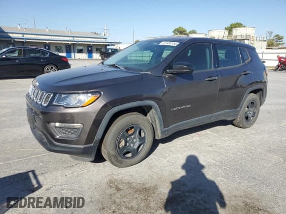 ✅ 2019 Jeep Compass Sport • VIN: 3C4NJCABXKT692617 • Lot: 87460155. Listed on Copart with 127,194 mi. Free auction sales archive from the USA and detailed vehicle history report at DreamBid. Image 1.