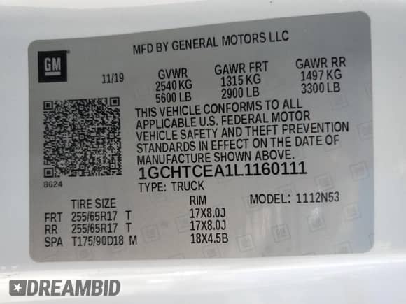 2020 Chevrolet Colorado 4WD LT z VIN 1GCHTCEA1L1160111, wystawiony jako Copart lot #72536894 z przebiegiem 157 411 mil mil oraz Szkoda całkowita • Salvage title. Historia ofert i sprzedaży dostępna na DreamBid. Obrazek 12.