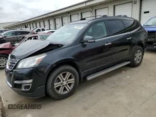 ✅ 2015 Chevrolet Traverse LT • VIN: 1GNKRHKD4FJ221740 • Lot: 55963634. Wystawiony na Copart z przebiegiem 79 218 mil. Bezpłatny archiwum sprzedaży aukcyjnych z USA i szczegółowy raport historii pojazdu na DreamBid. Zdjęcie 1.