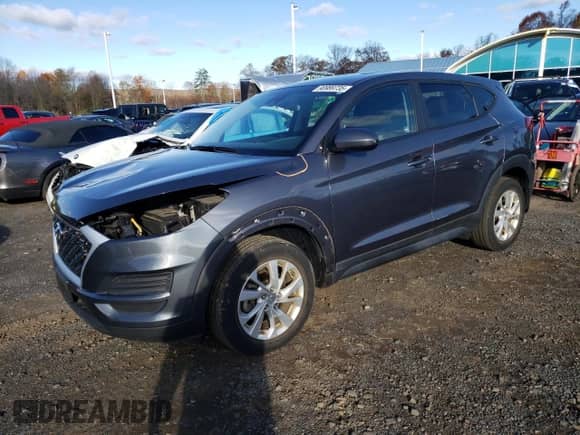2019 Hyundai Tucson SE with VIN KM8J2CA48KU924467, listed as a Copart auction lot 90989735 with 41,266 mi miles and Salvage title. Bid and sale history available at DreamBid. Image 1.