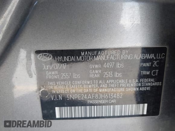 ✅ 2018 Hyundai Sonata SE • VIN: 5NPE24AF8JH613482 • Лот: 43201766. Опубликован ранее на IAAI с пробегом 79 356 миль. Бесплатный доступ к архиву аукционных продаж из США и подробный отчёт об истории автомобиля на DreamBid. Изображение 9.