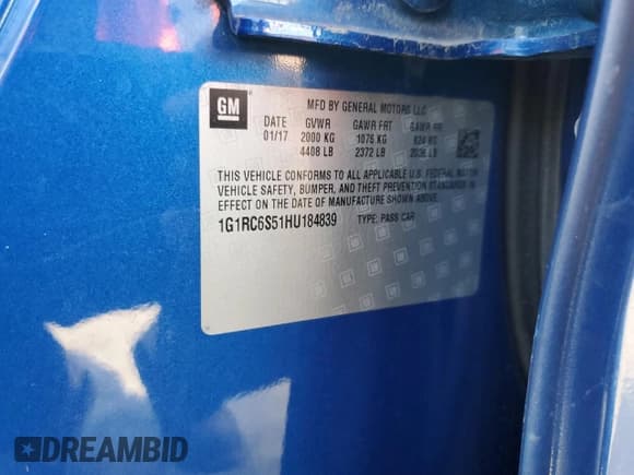 ✅ 2017 Chevrolet Volt LT • VIN: 1G1RC6S51HU184839 • Lot: 73846744. Wystawiony na Copart z przebiegiem 68 196 mil. Bezpłatny archiwum sprzedaży aukcyjnych z USA i szczegółowy raport historii pojazdu na DreamBid. Zdjęcie 13.