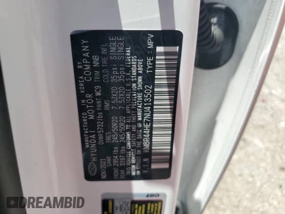 2022 Hyundai Palisade SEL с VIN KM8R44HE7NU413502, выставлен на аукционе Copart как лот 53681354 с пробегом 26 601 миль миль и . История ставок и продаж доступна на DreamBid. Изображение 13.