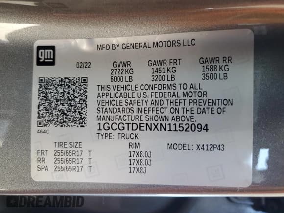 ✅ 2022 Chevrolet Colorado 4WD Z71 • VIN: 1GCGTDENXN1152094 • Лот: 74367854. Опубликован ранее на Copart с пробегом 48 683 миль. Бесплатный доступ к архиву аукционных продаж из США и подробный отчёт об истории автомобиля на DreamBid. Изображение 12.