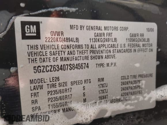 ✅ 2007 Saturn VUE V6 • VIN: 5GZCZ63407S845674 • Lot: 41392943. Wystawiony na IAAI z przebiegiem Nie podano. Bezpłatny archiwum sprzedaży aukcyjnych z USA i szczegółowy raport historii pojazdu na DreamBid. Zdjęcie 9.