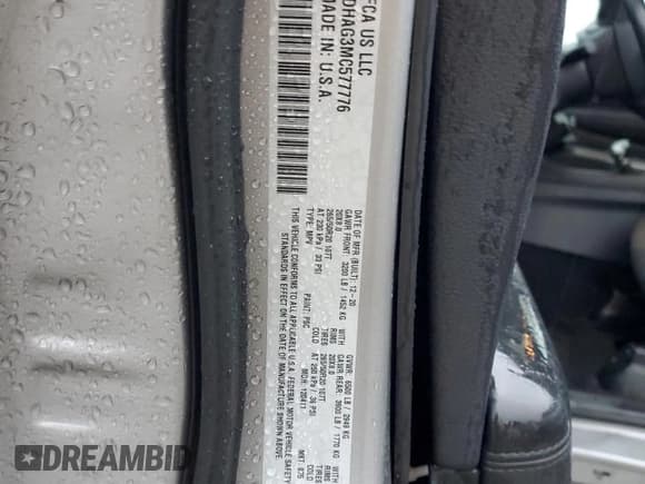 ✅ 2021 Dodge Durango SXT Plus • VIN: 1C4RDHAG3MC577776 • Lot: 80293584. Listed on Copart with 38,183 mi. Free auction sales archive from the USA and detailed vehicle history report at DreamBid. Image 15.