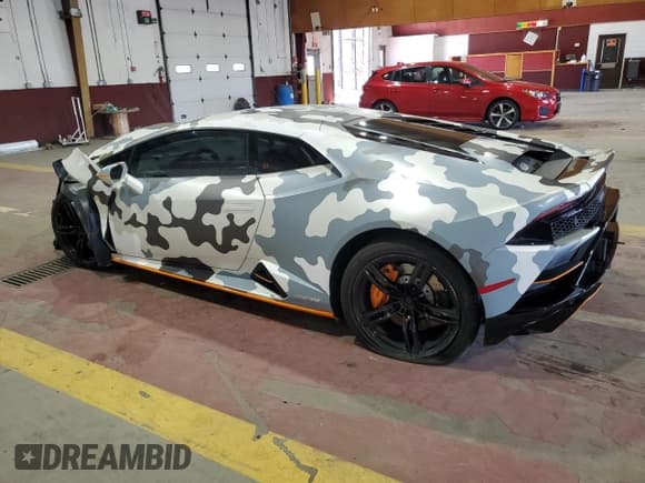 ✅ 2021 Lamborghini Huracan • VIN: ZHWUF5ZF4MLA15944 • Lot: 70219235. Listed on Copart with Not provided. Free auction sales archive from the USA and detailed vehicle history report at DreamBid. Image 2.
