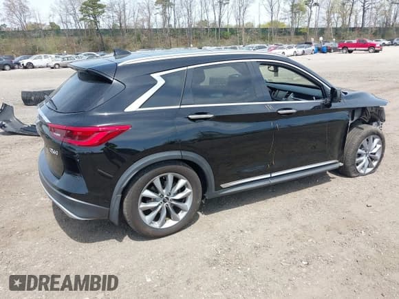 ✅ 2019 Infiniti QX50 Luxe • VIN: 3PCAJ5M30KF143733 • Lot: 42115592. Listed on IAAI with 47,225 mi. Free auction sales archive from the USA and detailed vehicle history report at DreamBid. Image 4.