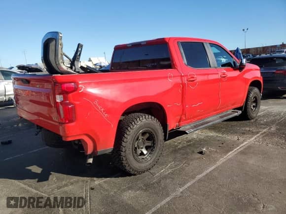 2020 Chevrolet Silverado 1500 LT with VIN 3GCPWCEDXLG197916, listed as a Copart auction lot 86848955 with 71,387 mi miles and Salvage title. Bid and sale history available at DreamBid. Image 3.