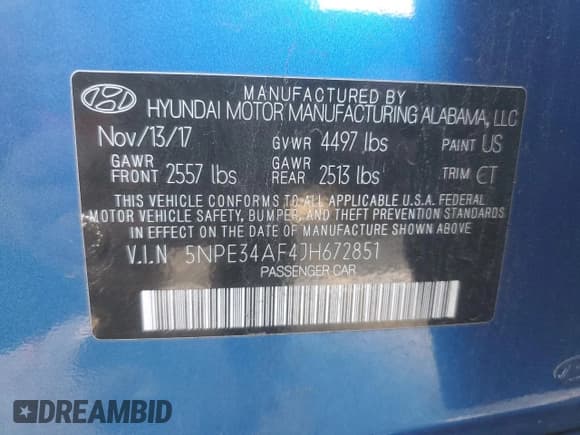 ✅ 2018 Hyundai Sonata Limited • VIN: 5NPE34AF4JH672851 • Lot: 68787602. Listed on Copart with 62,034 mi. Free auction sales archive from the USA and detailed vehicle history report at DreamBid. Image 12.