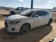 2019 Hyundai Veloster Premium z VIN KMHTG6AF5KU019648, wystawiony jako Copart lot #83897644 z przebiegiem 79 636 mil mil oraz Szkoda całkowita • Salvage title. Historia ofert i sprzedaży dostępna na DreamBid. Obrazek 1.