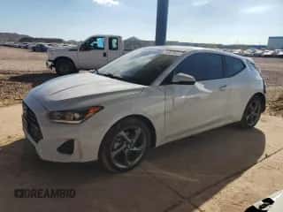 2019 Hyundai Veloster Premium z VIN KMHTG6AF5KU019648, wystawiony jako Copart lot #83897644 z przebiegiem 79 636 mil mil oraz Szkoda całkowita • Salvage title. Historia ofert i sprzedaży dostępna na DreamBid. Obrazek 1.