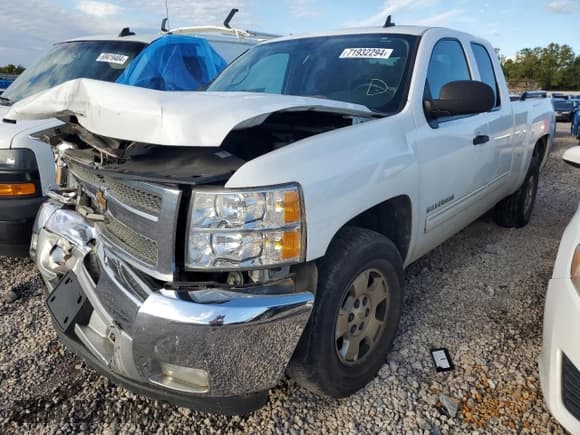 ✅ 2012 Chevrolet Silverado 1500 LT • VIN: 1GCRKSE73CZ135976 • Lot: 71932294. Listed on Copart with 198,345 mi. Free auction sales archive from the USA and detailed vehicle history report at DreamBid. Image 1.