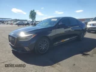 ✅ 2020 Genesis G80 Sport • VIN: KMTFN4JB9LU334688 • Lot: 64455985. Listed on Copart with 69,179 mi. Free auction sales archive from the USA and detailed vehicle history report at DreamBid. Image 1.