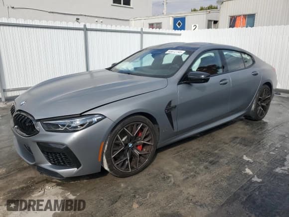 ✅ 2024 BMW M8 Competition • VIN: WBSGV0C08RCP50228 • Lot: 45872745. Listed on Copart with 9,621 mi. Free auction sales archive from the USA and detailed vehicle history report at DreamBid. Image 1.