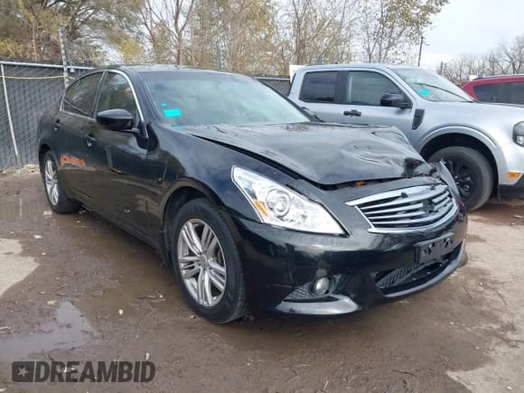 ✅ 2011 Infiniti G25 x • VIN: JN1DV6AR8BM652608 • Lot: 43691775. Listed on IAAI with 146,532 mi. Free auction sales archive from the USA and detailed vehicle history report at DreamBid. Image 1.