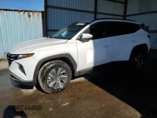 ✅ 2023 Hyundai Tucson Blue • VIN: KM8JBCA10PU130642 • Lot: 78452044. Wystawiony na Copart z przebiegiem 7 843 mil. Bezpłatny archiwum sprzedaży aukcyjnych z USA i szczegółowy raport historii pojazdu na DreamBid. Zdjęcie 1.