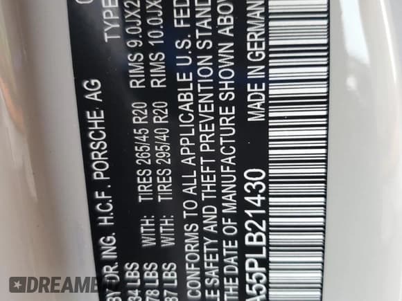 ✅ 2023 Porsche Macan • VIN: WP1AA2A55PLB21430 • Lot: 86836505. Listed on Copart with 21,517 mi. Free auction sales archive from the USA and detailed vehicle history report at DreamBid. Image 12.