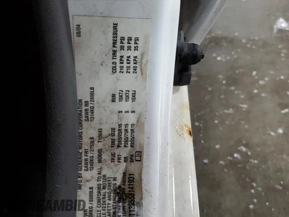 ✅ 2005 Chevrolet Colorado 1SF LS Z71 • VIN: 1GCDT136558141931 • Лот: 73839124. Опубликован ранее на Copart с пробегом 147 296 миль. Бесплатный доступ к архиву аукционных продаж из США и подробный отчёт об истории автомобиля на DreamBid. Изображение 12.