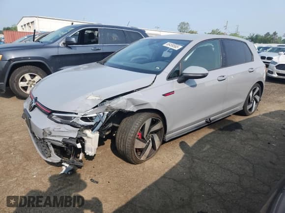 ✅ 2023 Volkswagen Golf GTI S • VIN: WVWHA7CD8PW117629 • Lot: 66499565. Listed on Copart with 59,010 mi. Free auction sales archive from the USA and detailed vehicle history report at DreamBid. Image 1.