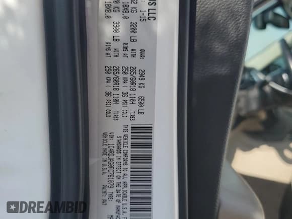 ✅ 2015 Dodge Durango SXT • VIN: 1C4RDJAG0FC761079 • Lot: 81229215. Listed on Copart with 178,643 mi. Free auction sales archive from the USA and detailed vehicle history report at DreamBid. Image 13.