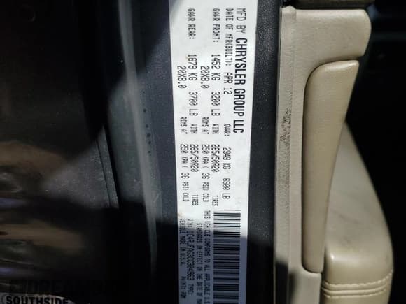 ✅ 2012 Jeep Grand Cherokee Laredo • VIN: 1C4RJFAG3CC304963 • Лот: 92463385. Опубликован ранее на Copart с пробегом 140 356 миль. Бесплатный доступ к архиву аукционных продаж из США и подробный отчёт об истории автомобиля на DreamBid. Изображение 13.