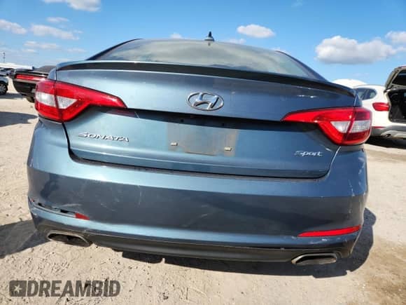 2015 Hyundai Sonata Sport with VIN 5NPE34AF3FH213558, listed as a Copart auction lot 90834565 with 117,192 mi miles and Clean title. Bid and sale history available at DreamBid. Image 6.