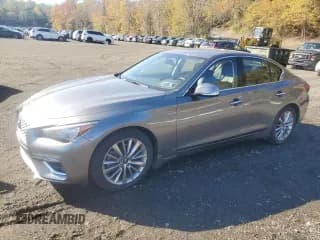 ✅ 2021 Infiniti Q50 Luxe • VIN: JN1EV7BR4MM755083 • Lot: 82506425. Listed on Copart with 45,273 mi. Free auction sales archive from the USA and detailed vehicle history report at DreamBid. Image 1.