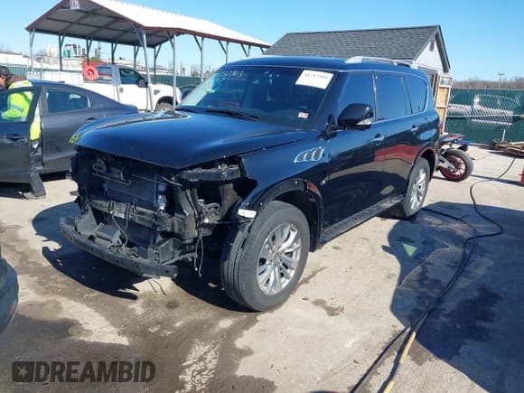 ✅ 2017 Infiniti QX80 • VIN: JN8AZ2NEXH9153684 • Lot: 41737303. Listed on IAAI with 87,515 mi. Free auction sales archive from the USA and detailed vehicle history report at DreamBid. Image 2.