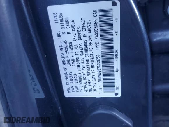 ✅ 2007 Acura TL • VIN: 19UUA66297A009750 • Lot: 90869735. Wystawiony na Copart z przebiegiem 221 682 mil. Bezpłatny archiwum sprzedaży aukcyjnych z USA i szczegółowy raport historii pojazdu na DreamBid. Zdjęcie 12.