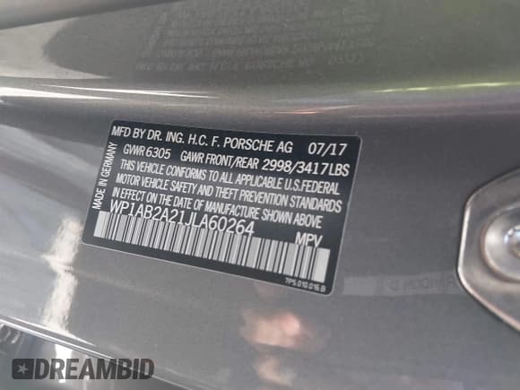 ✅ 2018 Porsche Cayenne S • VIN: WP1AB2A21JLA60264 • Lot: 42028716. Wystawiony na IAAI z przebiegiem 66 479 mil. Bezpłatny archiwum sprzedaży aukcyjnych z USA i szczegółowy raport historii pojazdu na DreamBid. Zdjęcie 9.