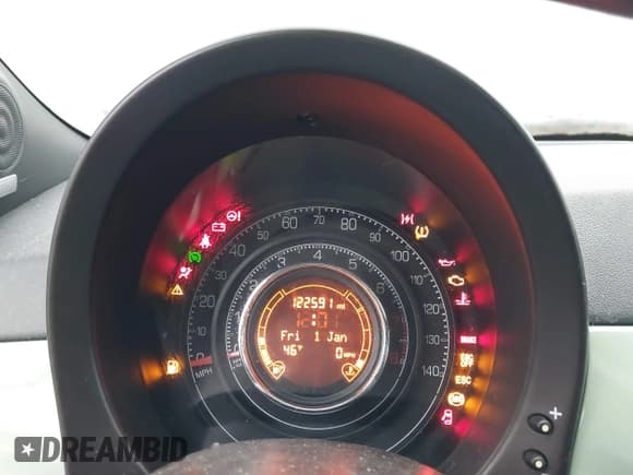 ✅ 2012 FIAT 500 Sport • VIN: 3C3CFFBR7CT188943 • Lot: 43787314. Listed on IAAI with 122,591 mi. Free auction sales archive from the USA and detailed vehicle history report at DreamBid. Image 7.