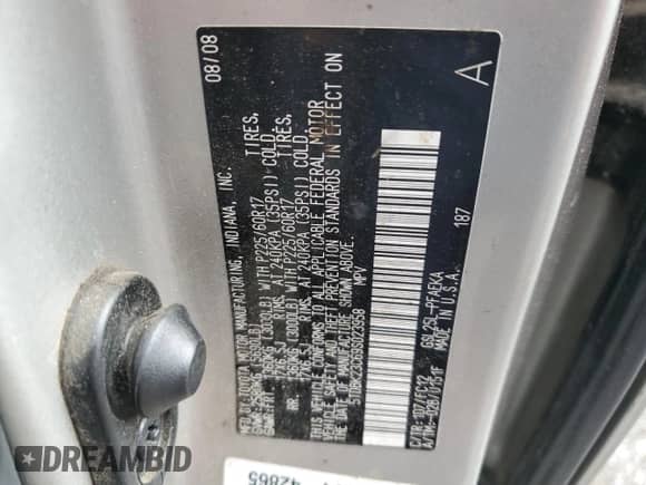 2009 Toyota Sienna LE with VIN 5TDBK23C69S023958, listed as a Copart auction lot 60220025 with 262,409 mi miles and Non repairable. Bid and sale history available at DreamBid. Image 13.