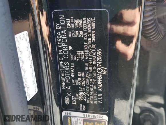 ✅ 2018 Kia Sportage EX • VIN: KNDPN3AC9J7420696 • Lot: 91240235. Wystawiony na Copart z przebiegiem 112 184 mil. Bezpłatny archiwum sprzedaży aukcyjnych z USA i szczegółowy raport historii pojazdu na DreamBid. Zdjęcie 13.