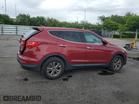 2015 Hyundai Santa Fe with VIN 5XYZT3LB6FG270723, listed as a Copart auction lot 60805535 with 59,798 mi miles and Salvage title. Bid and sale history available at DreamBid. Image 3.