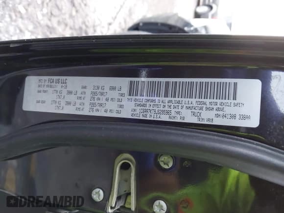 ✅ 2018 Ram 1500 Tradesman • VIN: 1C6RR7KT9JS295965 • Lot: 41384065. Listed on IAAI with 73,982 mi. Free auction sales archive from the USA and detailed vehicle history report at DreamBid. Image 9.