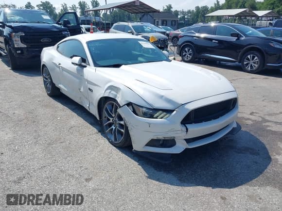 ✅ 2017 Ford Mustang GT • VIN: 1FA6P8CF5H5208156 • Lot: 42995098. Listed on IAAI with 58,379 mi. Free auction sales archive from the USA and detailed vehicle history report at DreamBid. Image 1.