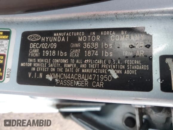 ✅ 2010 Hyundai Accent GLS • VIN: KMHCN4AC8AU471950 • Лот: 55819985. Опубликован ранее на Copart с пробегом 108 634 миль. Бесплатный доступ к архиву аукционных продаж из США и подробный отчёт об истории автомобиля на DreamBid. Изображение 12.